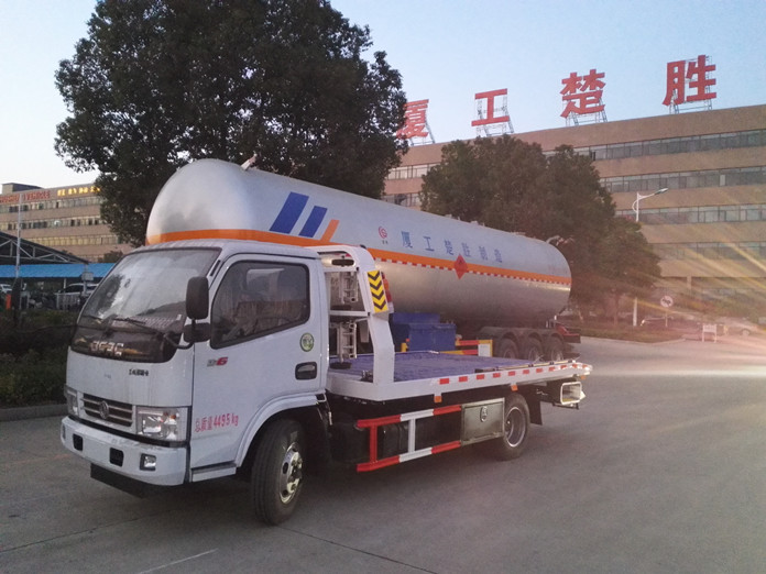 东风多利卡D6蓝牌救援平板清障车