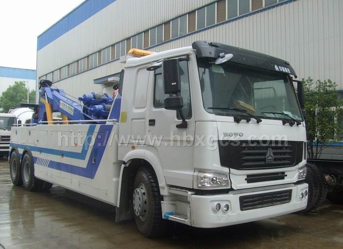 豪沃后双桥清障车